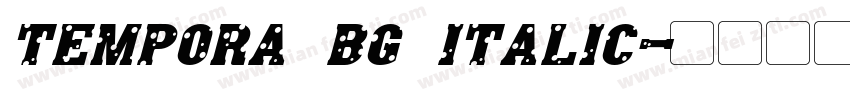 Tempora Bg Italic字体转换